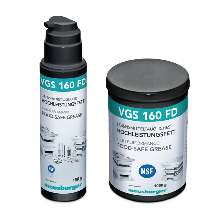 HIGH-PERFORMANCE FOOD-SAFE GREASE USABLE UP TO 160°C
VGS 160 FD