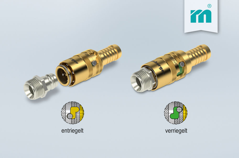 NEW from Meusburger – Automatic safety hose coupler for cooling circuit connections