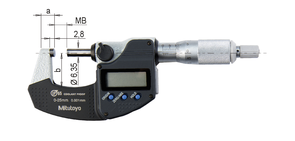 Micrometro digitale IP56 con uscita dati Micrometri MBD 52002
